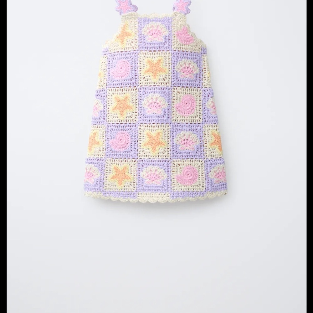 Zara Crochet Knit Dress- 2T brand new with tags